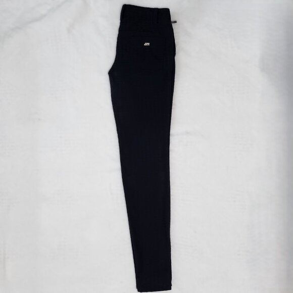 Blue & Black Geometric Print Pants w/Zippered Ankles - Picture 6 of 10